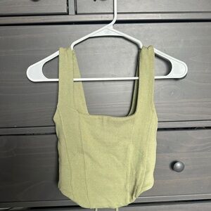 Olive Green Women's Top